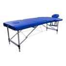 Maca Portátil Dobrável e Reclinável Pelegrin PEL-5533 em Couro PU Azul Maca Portátil Dobrável e Reclinável Pelegrin PEL-5533 em Couro PU Azul