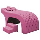 Maca Salão de Beleza Para Esteticista Charme e Puff Escada Estofada 190x80cm Sintético - Desk Design
