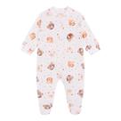 Macacão Abertura Zíper Suedine - Urso Rostinhos - Mini & Co. Tamanho:RN
