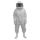 Macacão Apicultor Nylon Duplo Antiferroada com Máscara Fixa Branco P ao XXG