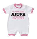 Macacão Bebê Atlético MG Primeiro Amor Rosa - Torcida Baby Macacão Bebê Atlético MG Primeiro Amor Rosa - Torcida Baby