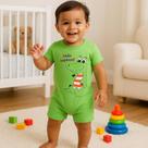 Macacão Bebe Curto Romper Enxoval Algodão 2 Uni