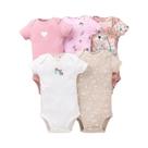 Macacão Bebê de Algodão (5 Unidades) - Kit de Roupas para Recém-Nascido Macacão Bebê de Algodão (5 Unidades) - Kit de Roupas para Recém-Nascido