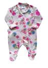 Macacão Bebê Feminino Longo com Pezinho Floral Jolie Fofinho