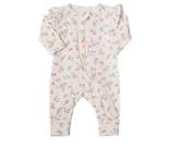 Macacao bebe flores menina - 2372 - nini e bambini