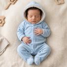 Macacão Bebê Fofo Plush com Capuz Peluciado Roupa Inverno Quentinha RN Presente Bebê Macacão Bebê Fofo Plush com Capuz Peluciado Roupa Inverno Quentinha RN Presente Bebê