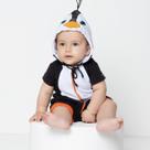 Macacão bebê infantil animais verão-Pinguim- Elefante - Dino Macacão bebê infantil animais verão-Pinguim- Elefante - Dino