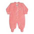 Macacão Bebê Longo Plush Liso Salmão - Sonho Mágico Tamanho:MCor:Salmão