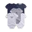 Macacão Bebê Manga Curta - Kit com 5 Bodies de Algodão - Desenhos Animados Macacão Bebê Manga Curta - Kit com 5 Bodies de Algodão - Desenhos Animados