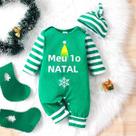 Macacão Bebê Manga Longa com Monograma - Listrado - 0 a 18 Meses (Primavera/Outono) Macacão Bebê Manga Longa com Monograma - Listrado - 0 a 18 Meses (Primavera/Outono)