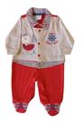 Macacão Bebê Masculino Longo com Pezinho Baby Sallor Bear Miniclô