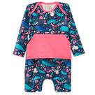 Macacão Bebê Menina Praia/Piscina Azul Proteção UV 50+ Pingo Lelê Macacão Bebê Menina Praia/Piscina Azul Proteção UV 50+ Pingo Lelê