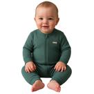 Macacão Bebê Menino Angerô em Suedine com Zíper na cor Verde Tamanho:G