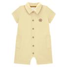 Macacão Bebê Menino Camisa Polo em Piquet com Elastano Amarelo - LucBoo Macacão Bebê Menino Camisa Polo em Piquet com Elastano Amarelo - LucBoo