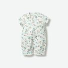 Macacão Bebê Menino Curto com Zíper Off White Espacial -Hug Tamanho:GCor:Bege