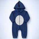 Macacão Bebê Menino Dino Soft Quentinho com Zíper Fácil Cor:marinhoTamanho:G