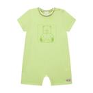 Macacão Bebê Menino Malha Urso Verde Luc.Boo