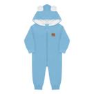 Macacão Bebe Menino Zíper Soft Térmico Ursinho Capuz Inverno Macacão Bebe Menino Zíper Soft Térmico Ursinho Capuz Inverno