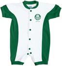 Macacão Bebê Palmeiras Branco Manga Curta - Torcida Baby
