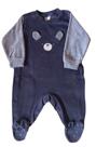 Macacao Bebe Plush Menino Bordado Ursinho Orelhas Soltas Ano Zero Macacao Bebe Plush Menino Bordado Ursinho Orelhas Soltas Ano Zero