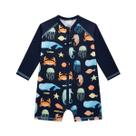 Macacão Bebê Praia Azul UV Dry Proteção UV 50+ Luc.boo