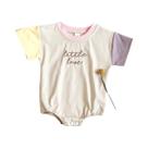 Macacão Bebê Recém-Nascido - Bordado, Casual, com Botões - Verão