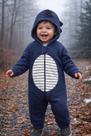 Macacão Bebê Soft Menino Menina Inverno Quentinho Capuz Zíper RN ao 3 Roupa de Frio Peluciado