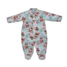 Macacão Bebê Soft Onesie Verde Água Ursinho nas Nuvens Upi Uli