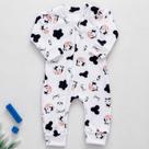 Macacão Bebê Soft Plush Estampado com Zíper Frontal Enxoval Recém Nascido Inverno RN ao Tamanho 1