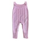 Macacão Bebê Tricot Jardineira Bebê Menino Menina Inverno Quentinho Confortável Estilo Salopete Infantil Luxo