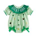 Macacão Clover Bubble ZIXILOVGIR Baby Girl St Patricks 18-24M Macacão Clover Bubble ZIXILOVGIR Baby Girl St Patricks 18-24M