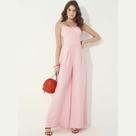 Macacão Colcci Wide Com Amarração Rosa Gille Macacão Colcci Wide Com Amarração Rosa Gille