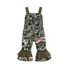 Macacão Com Babados E Estampa Camuflada Para Bebês Meninas, Calça Jeans Com Estampa Militar Para Macacão Com Babados E Estampa Camuflada Para Bebês Meninas, Calça Jeans Com Estampa Militar Para