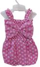 Macacão Curto Bordado Luxo Bebê Menina LessaKids Verão 8627