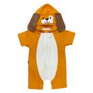 Macacão Curto Infantil com Capuz Cão Caramelo - Era Uma Vez