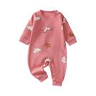 Macacão De Algodão Para Bebê Recém-Nascido 0-18M Primavera Outono Manga Longa Roupas Macias Para