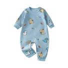 Macacão De Algodão Para Bebê Recém-Nascido 0-18M Primavera Outono Manga Longa Roupas Macias Para