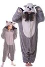 Macacão de animais DarkCom Sea Otter Flannel Cosplay para crianças de 6 a 7 anos