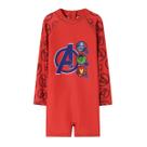 Macacão de Banho Uv Infantil Vingadores Marvel 4 a 10 anos -