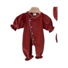 Macacão De Bebê Estilo Coreano Para Primavera E Outono, Com Gola Redonda E Manga Longa Macacão De Bebê Estilo Coreano Para Primavera E Outono, Com Gola Redonda E Manga Longa