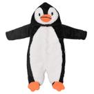Macacão de Bebê Pinguim Preto
