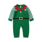 Macacão De Bebê Tricotado Vermelho E Verde Do Papai Noel, Inverno, Para Meninos E Meninas, Manga Macacão De Bebê Tricotado Vermelho E Verde Do Papai Noel, Inverno, Para Meninos E Meninas, Manga