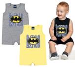 Macacão de bebê verão batman licenciado Macacão de bebê verão batman licenciado
