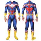 Macacão de cosplay My Heroes A-cademias All Might para Halloween Ani