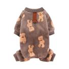 Macacão De Fleece Quente Para Animais De Estimação, Casaco Para Cães E Gatos De Pequeno, Médio E