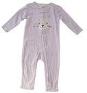 Macacão de frio 9 meses carters coelho xadrez lilas - baby
