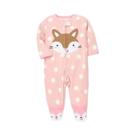Macacão de Lã para Bebê com Zíper - Pijama Infantil para Primavera/Outono (0-12 Meses)