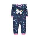 Macacão de Lã Unissex para Bebê - Pijama com Zíper para Primavera/Outono