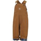 Macacão de lona Carhartt, forrado de flanela, para bebês e meninos, marrom