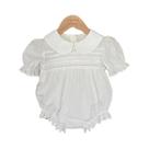 Macacão De Manga Curta Para Bebês Recém-nascidos, Macacão Infantil Com Gola De Pétalas, Roupas Macacão De Manga Curta Para Bebês Recém-nascidos, Macacão Infantil Com Gola De Pétalas, Roupas